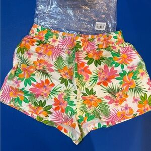 Kulani Kinis Tropical Floral High Waist Shorts